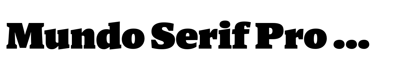 Mundo Serif Pro Ultra